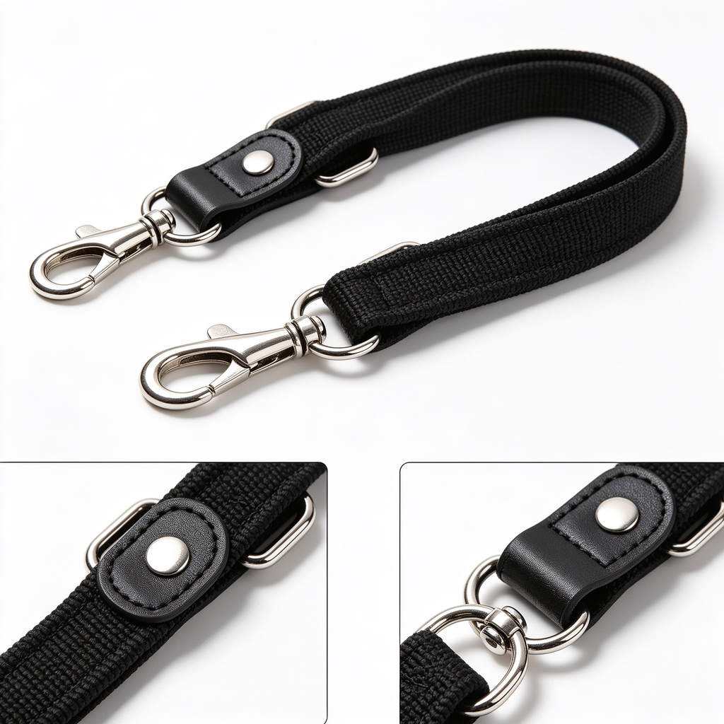furbuddyqq.us MayPaw 4/6 /8/10 FT Dog Leash, Classic Solid Colors, Strong Nylon Rope Dog Leash Reinforced with Leather Tailor Connection Heavy Duty Silver Clasp (Black, 6ft*1/2")