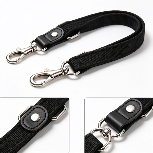 furbuddyqq.us MayPaw 4/6 /8/10 FT Dog Leash, Classic Solid Colors, Strong Nylon Rope Dog Leash Reinforced with Leather Tailor Connection Heavy Duty Silver Clasp (Black, 6ft*1/2")